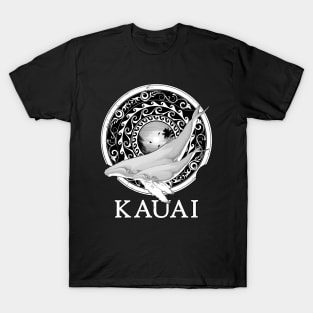Humpback whales Shield of Kauai T-Shirt